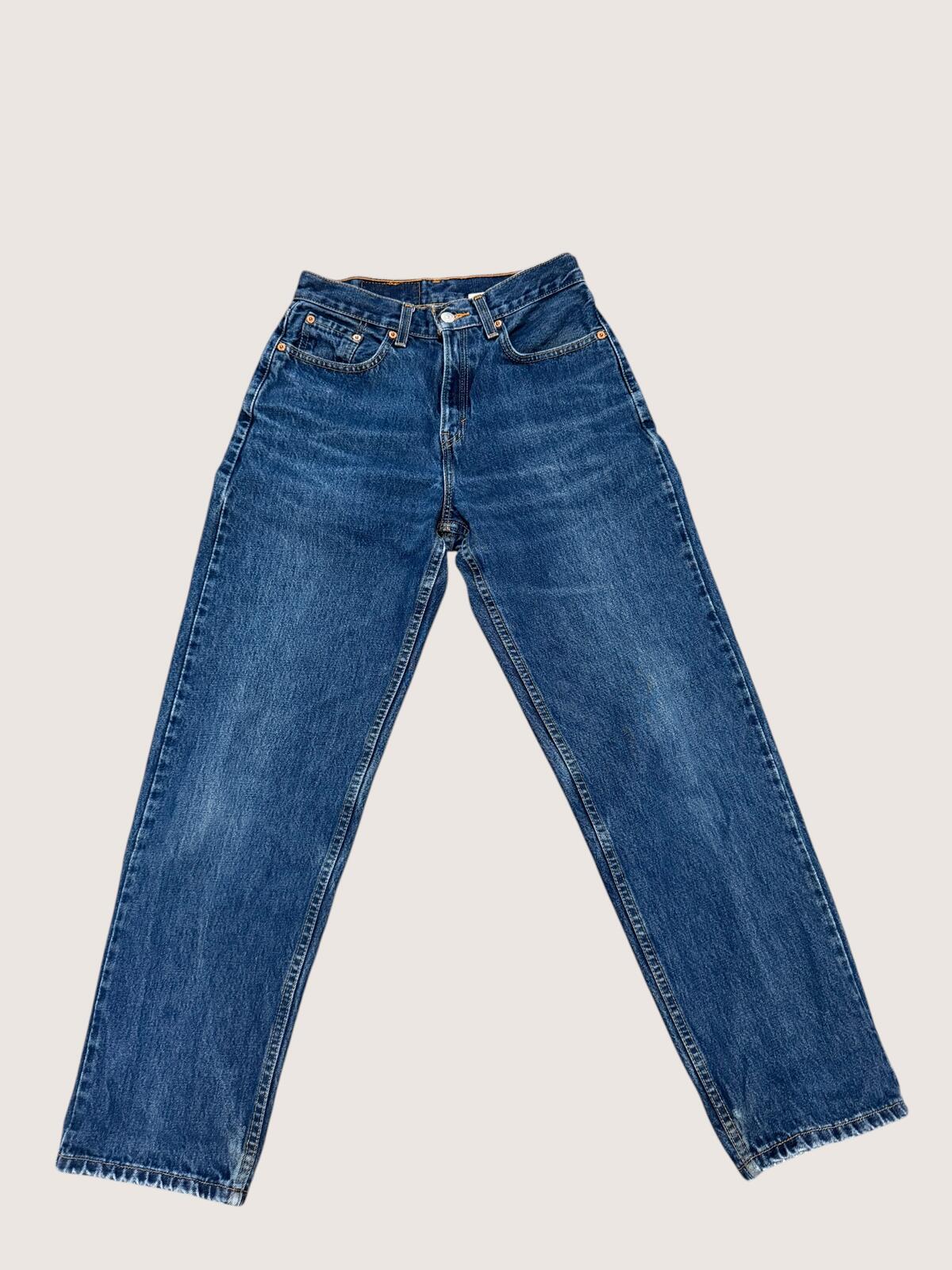 BUNDLE: vintage Levi’s 560’s, Madewell vest, and Stradivarius denim overshirt.