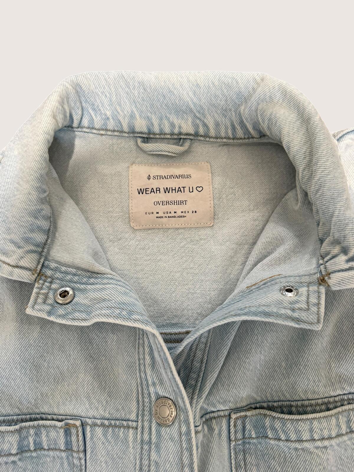 Stradivarius, WEAR WHAT YOU LOVE, denim overshirt